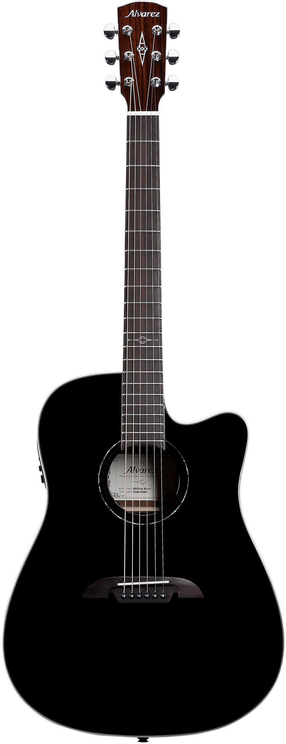 ALVAREZ AD70CE BLACK ARTIST