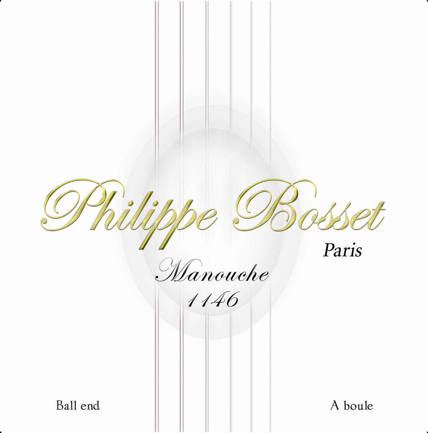 Jeu de cordes pour guitare manouche 11-46 (11-15-24w-28w-37w-46w), à boule, cuivre plaqué argent