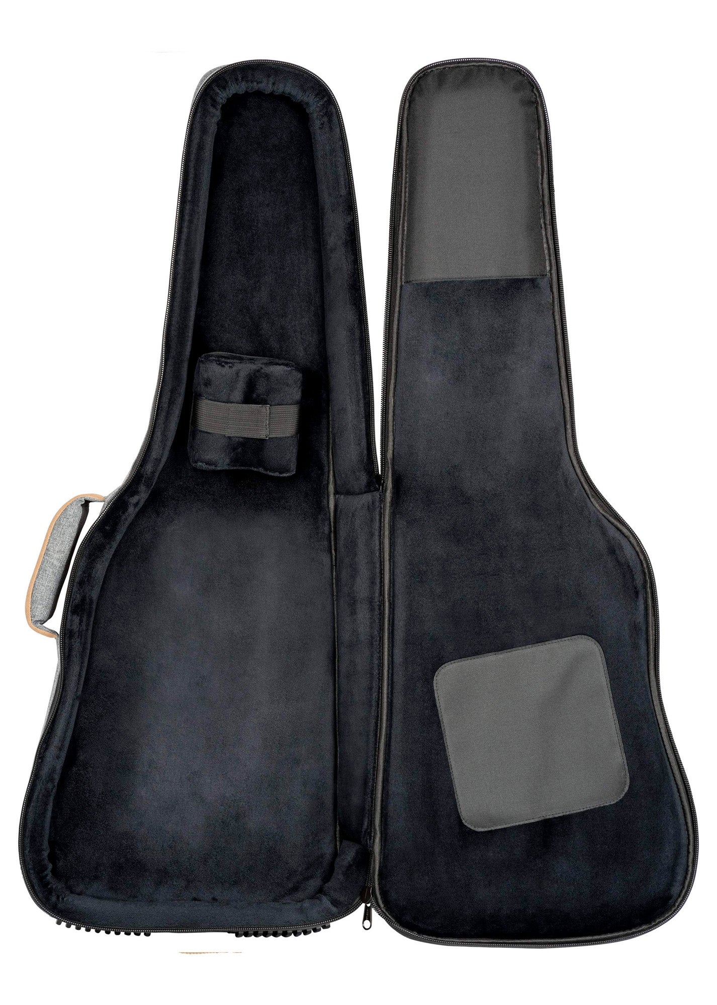 OGBEG-DLX-GY, housse Deluxe pour guitare Ʃlectrique, coton rƩsistant et dƩperlant, rembourrage intƩrieur 20mm, 2 poches, gris