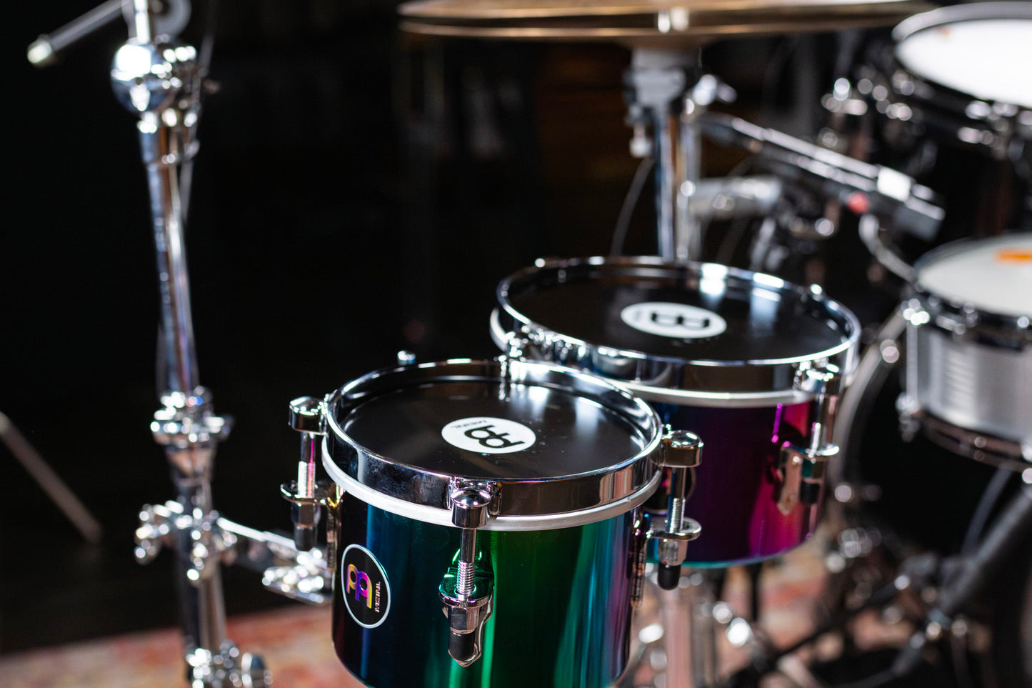 Jeu mini timbales Spectrum 6 & 8", fƻts acier, Spectrum Series