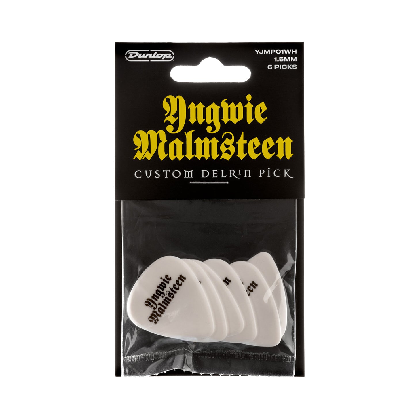 Sachet de 6 mƩdiators Yngwie Malmsteen Custom Delrin 1.5 mm