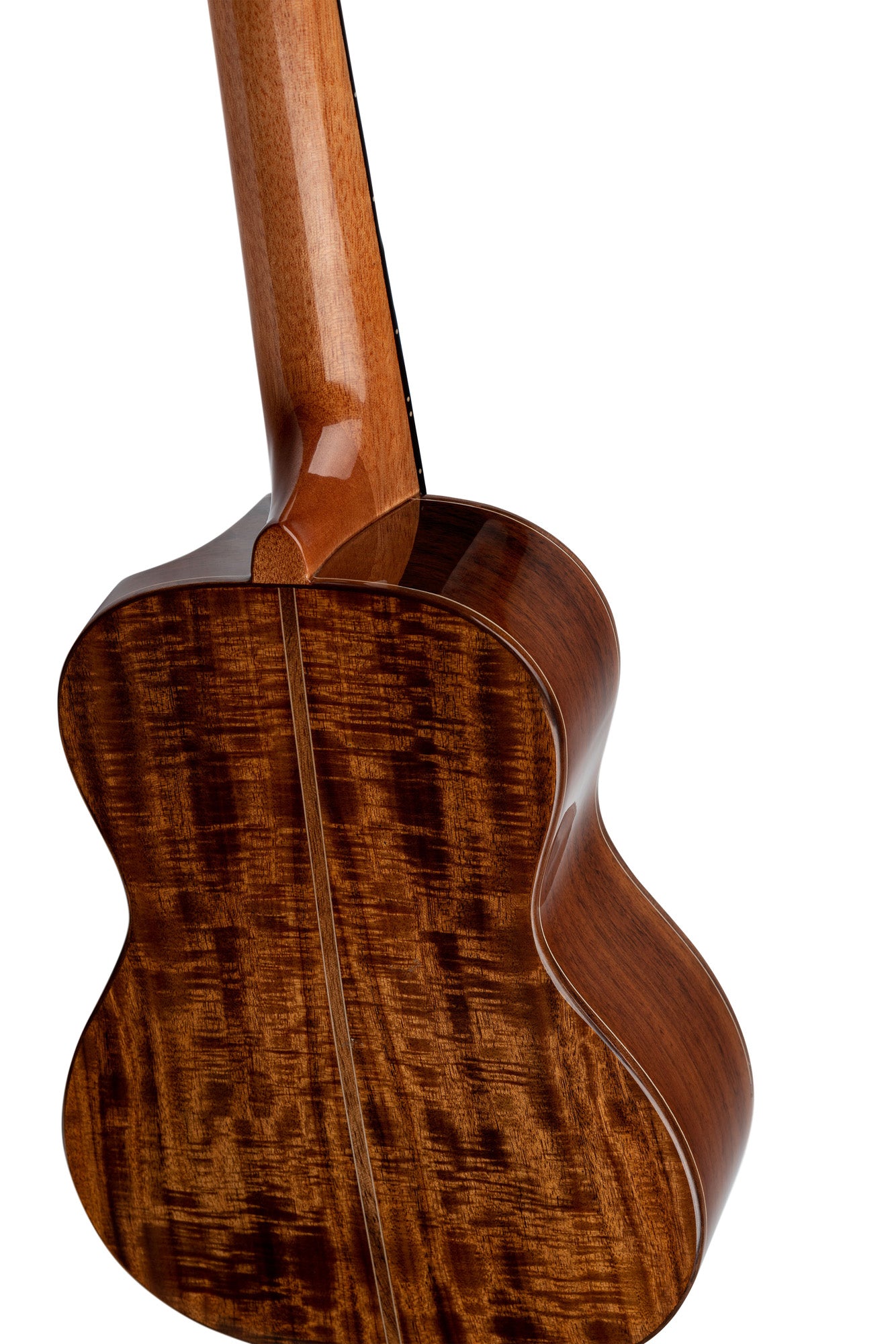 RUET-ACA, modèle Elite Concert pan coupé ergonomique, EQ MagusFly, table acacia massif, fond & éclisses acacia, naturel brillant