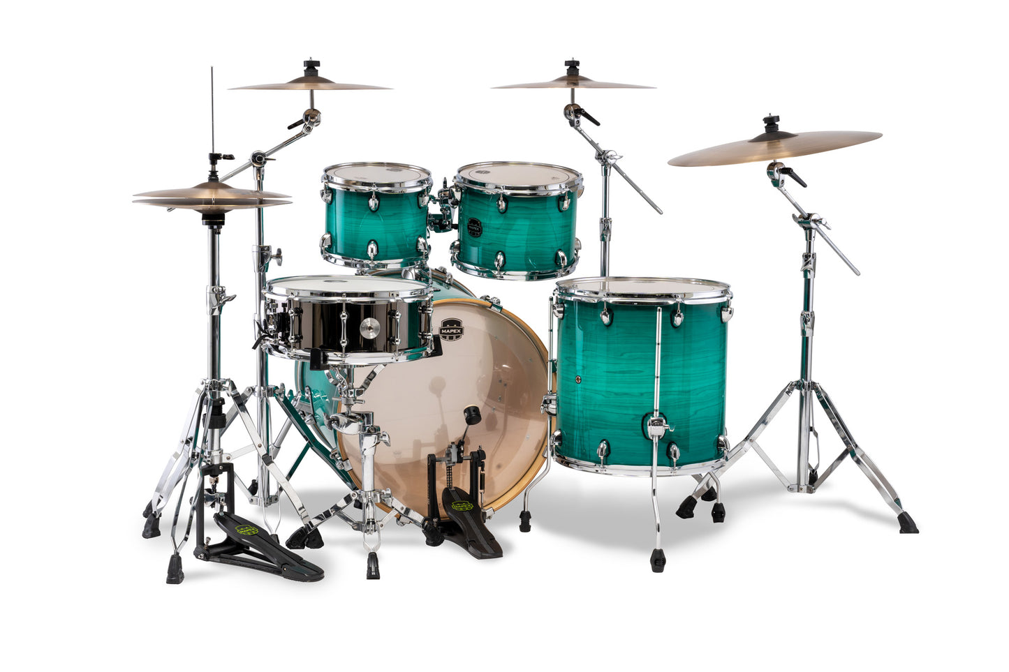 Batterie Mapex Armory Stage 22, 5 fƻts, bouleau et Ʃrable, sans accessoires, Jade Stone
