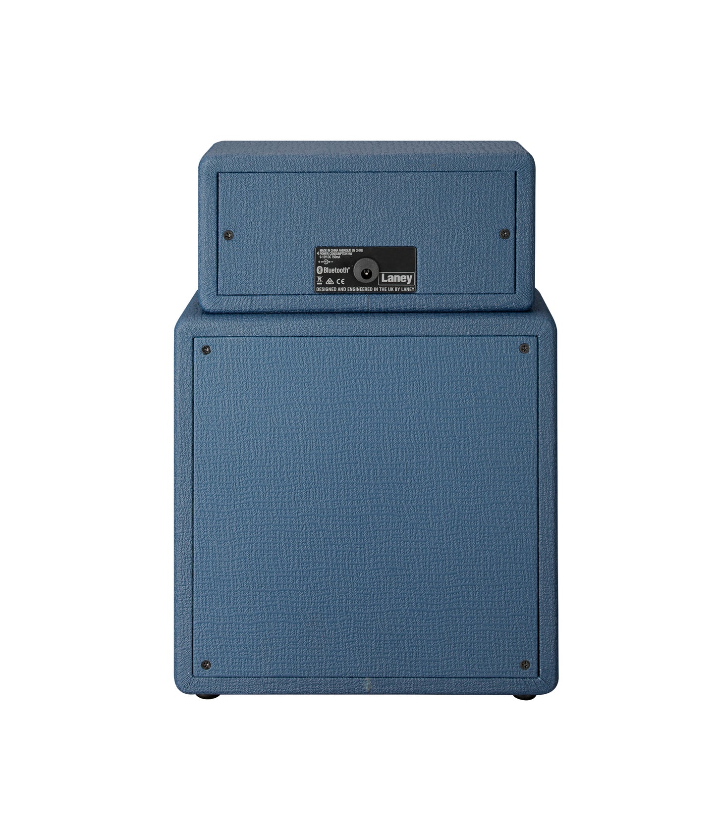 Ampli guitare MINISTACK-B-LION stéréo 2x 3W, connexion Bluetooth, look Lionheart, 4 x HP 3", 2 canaux, connectique LSI, bleu