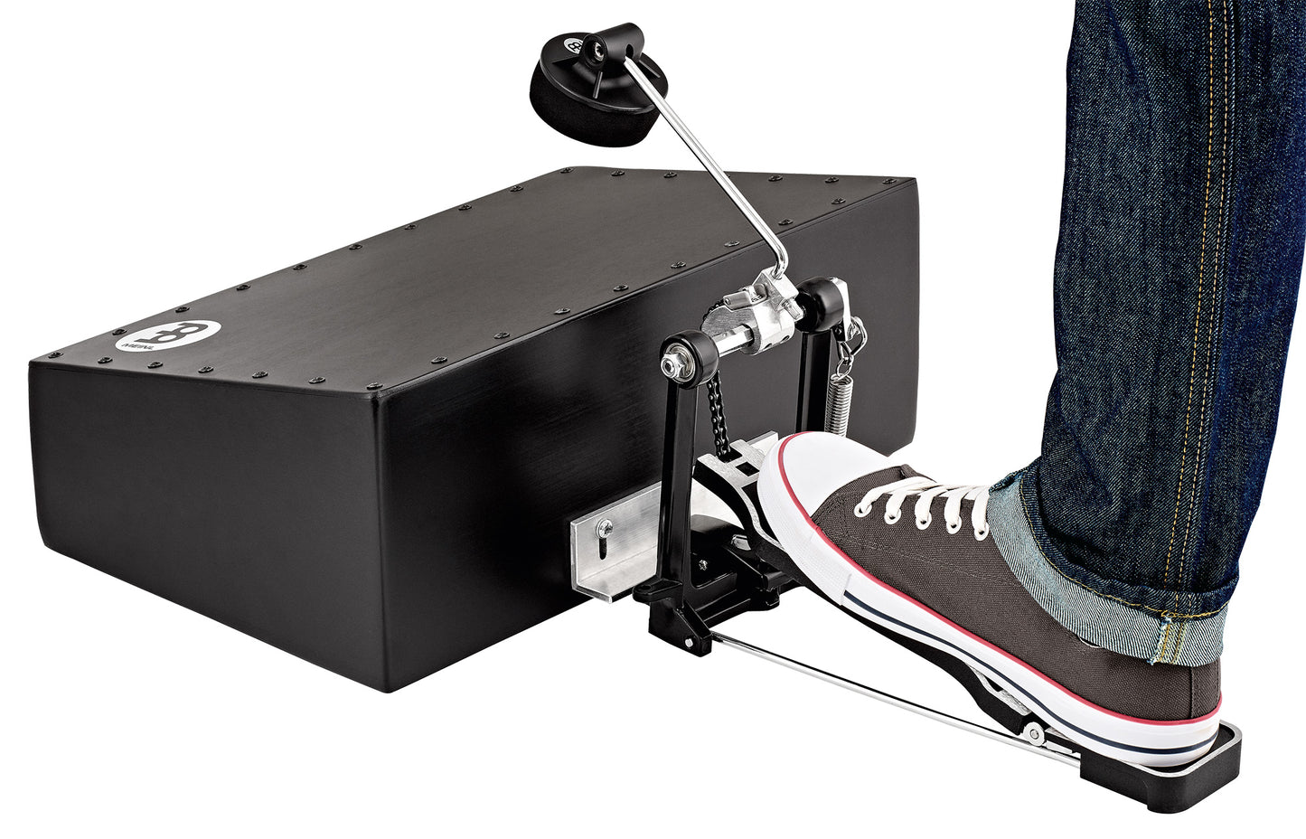 PƩdale Meinl spƩcialement conƧue pour BASSBOX/SNAREBOX en acier.