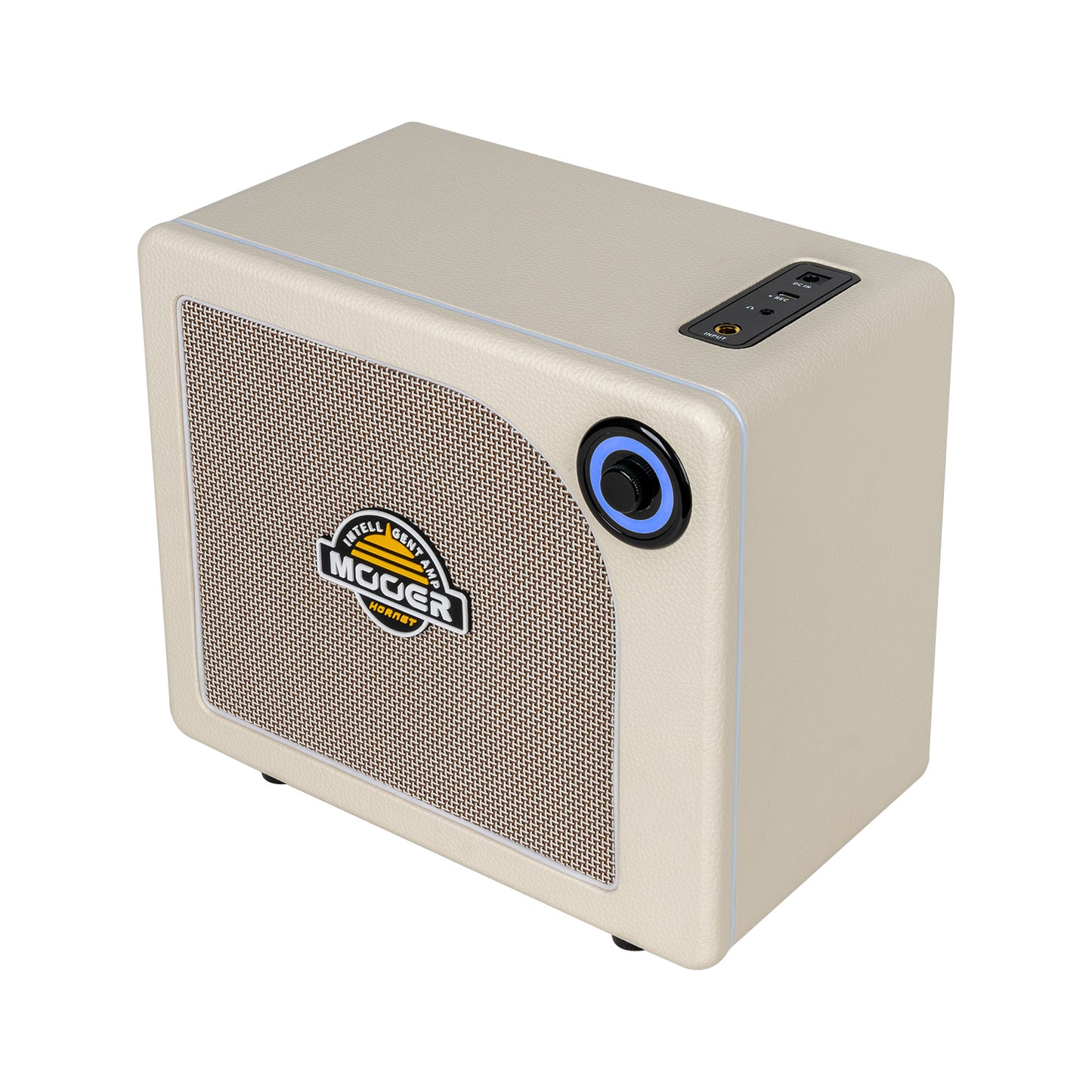 Ampli HORNET 15i, 15W, HP 6.5", 52 modélisations d'amplis, 49 effets, accordeur, looper, Bluetooth, USB-C, alimentation, blanc