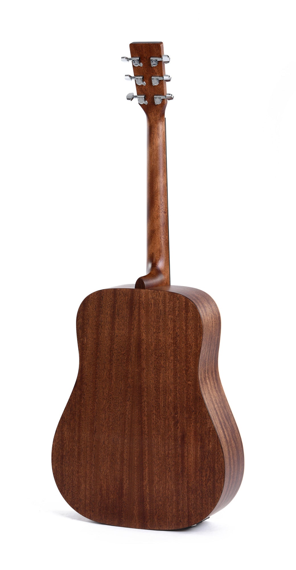 Modèle DMEL, Dreadnought, table épicéa massif, f/e acajou, touche micarta, EQ Sigma, naturel satiné, gaucher