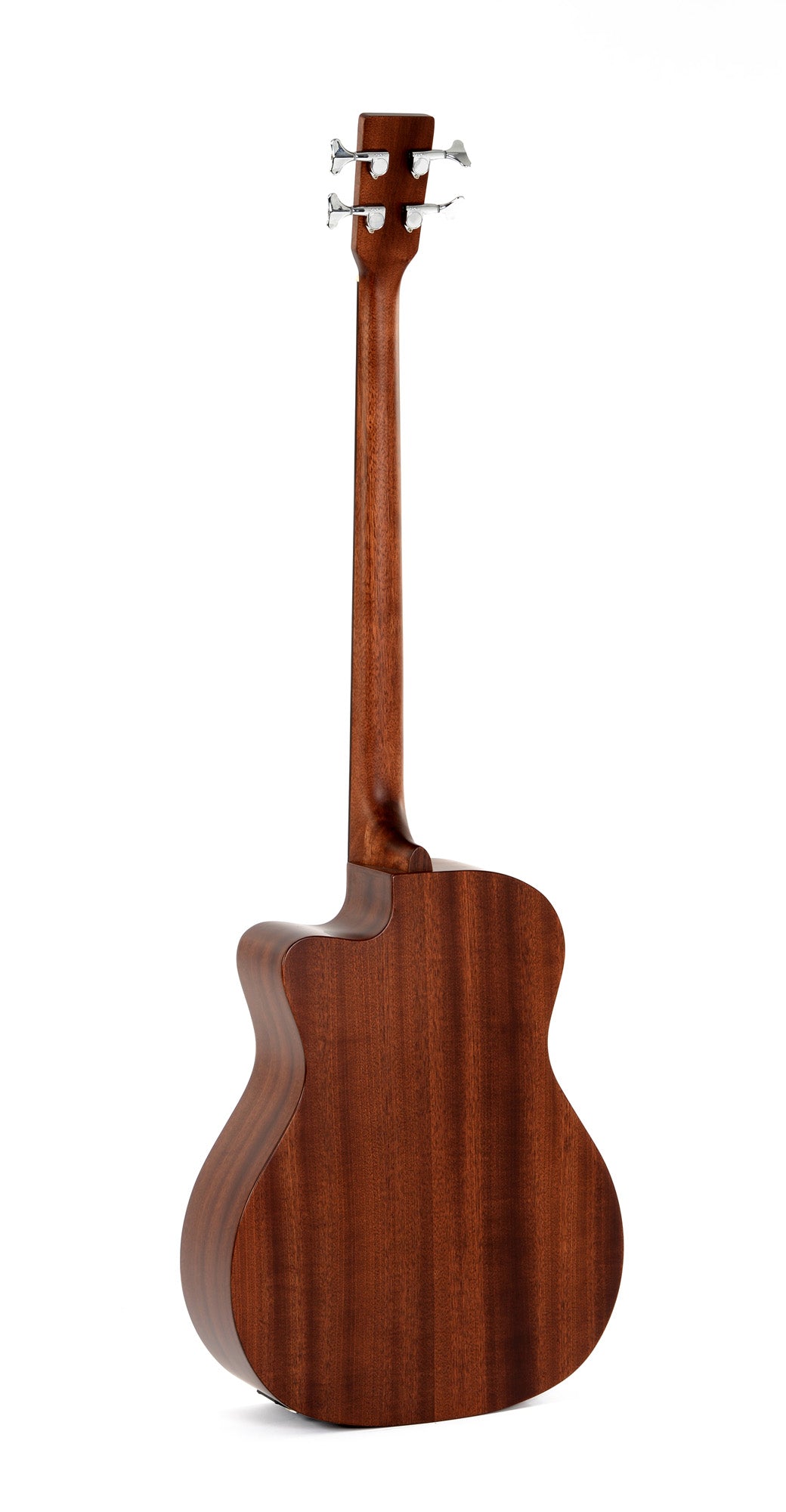 Modèle BMC-15E, basse Jumbo pan coupé, table acajou massif, f/e acajou, touche micarta, EQ Fishman, soft case, naturel satiné