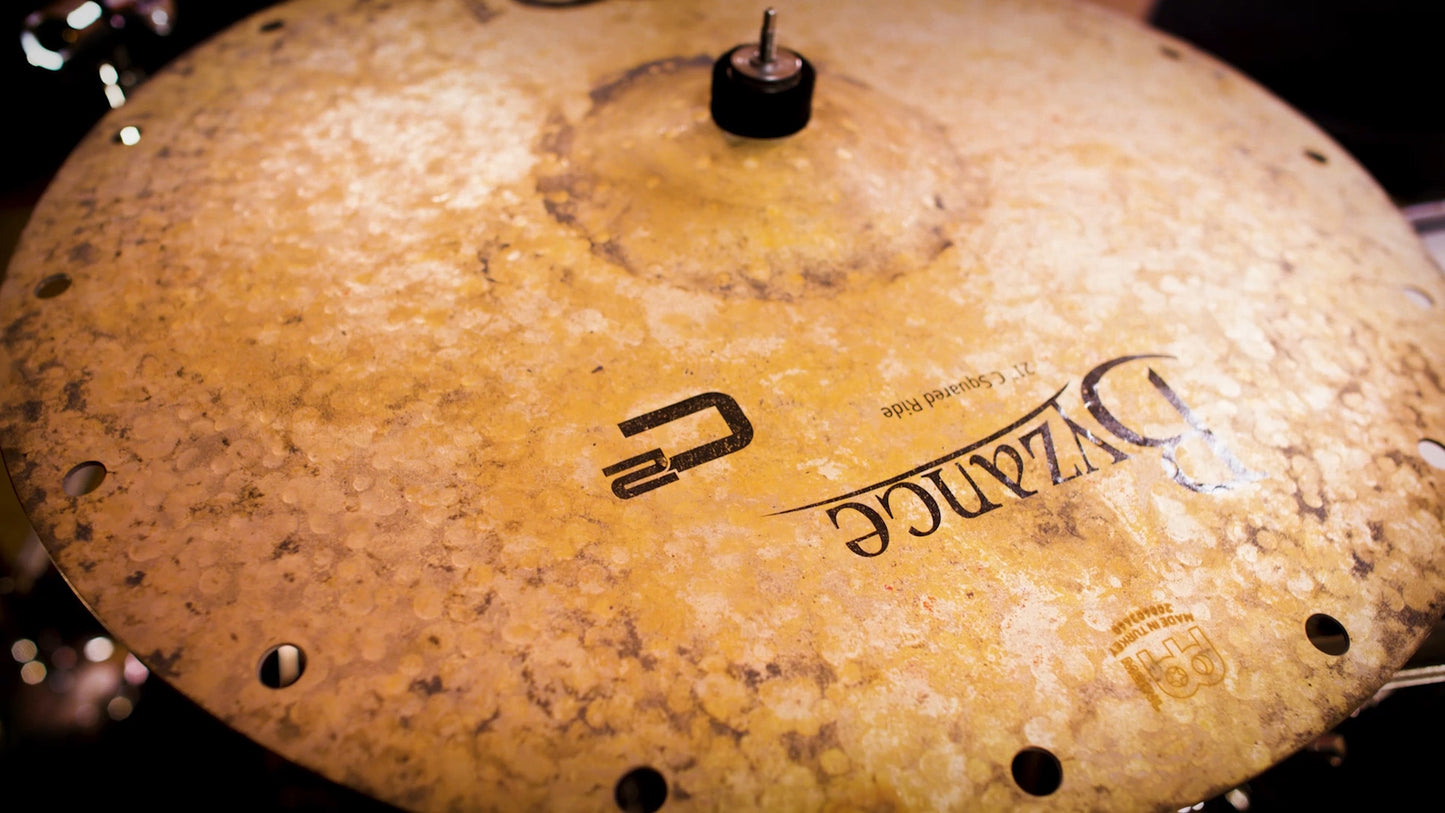 RIDE MEINL BYZANCE 21" VINTAGE, SIGNATURE CHRIS COLEMAN,ALLIAGE BRONZE B20, MARTELĆE A LA MAIN, FINITION BRUT