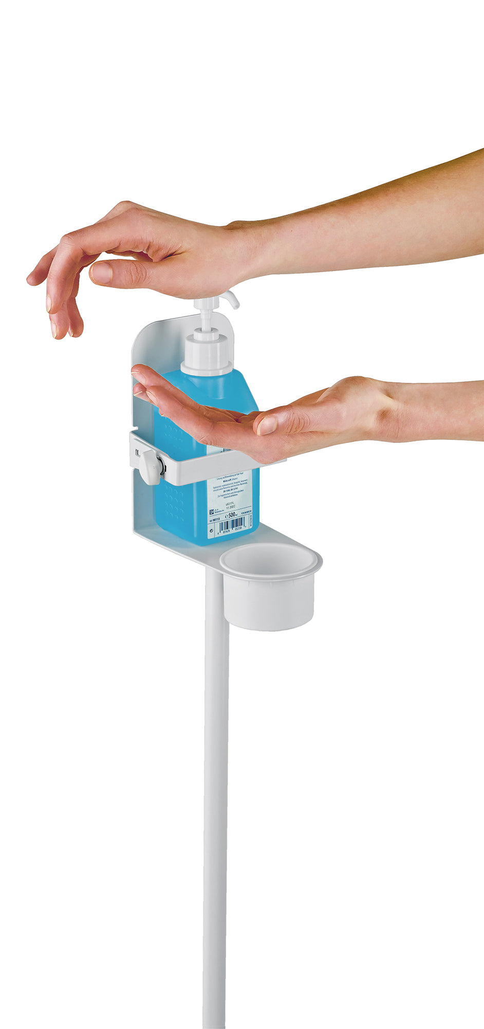 Support KM pour flacon de gel de dƩsinfection