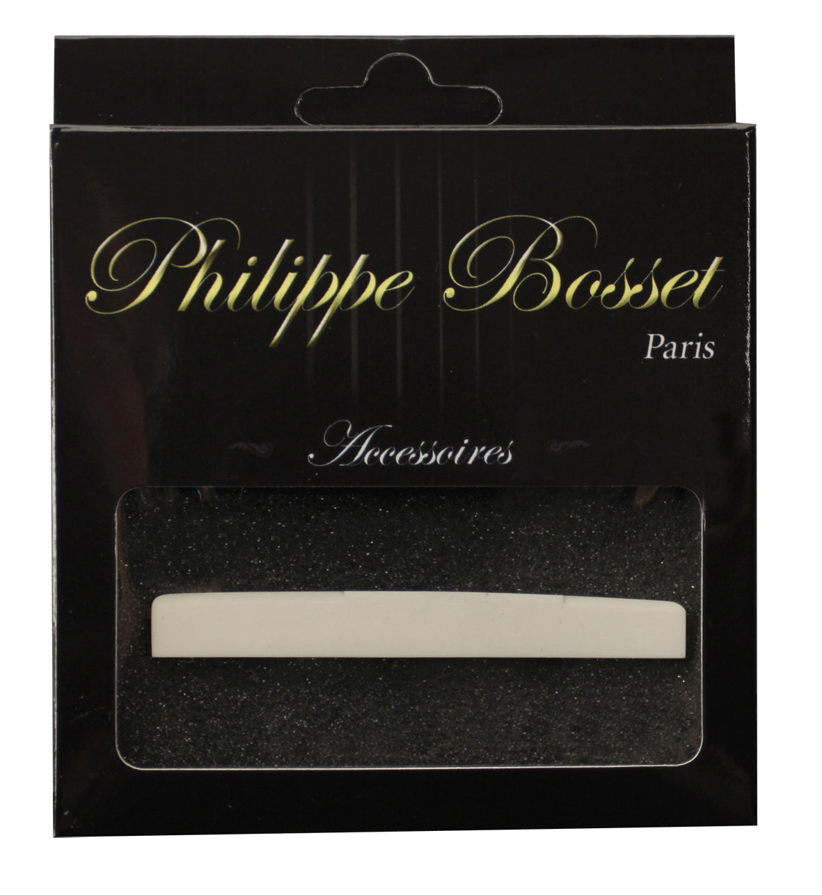 Sillet de chevalet pour guitare classique, compensƩ, os (80 x 3 x 9 mm)