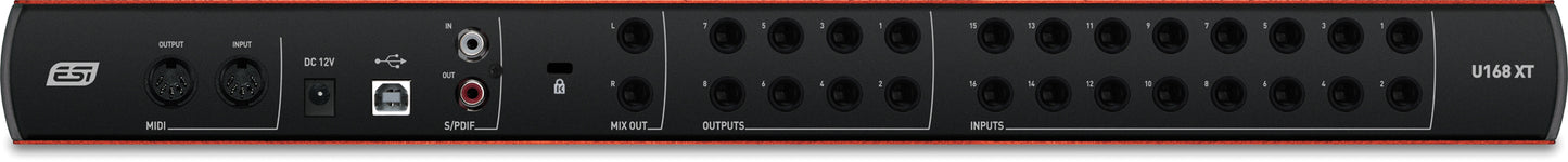 U168 XT, interface audio USB 16 entrées / 8 sorties