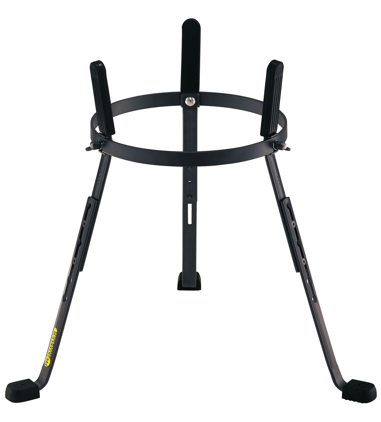 Support panier Steely II pour conga Marathon Classic/Designer et Luis Conte 11 3/4", pieds en L, rƩglage hauteur, noir poudrƩ