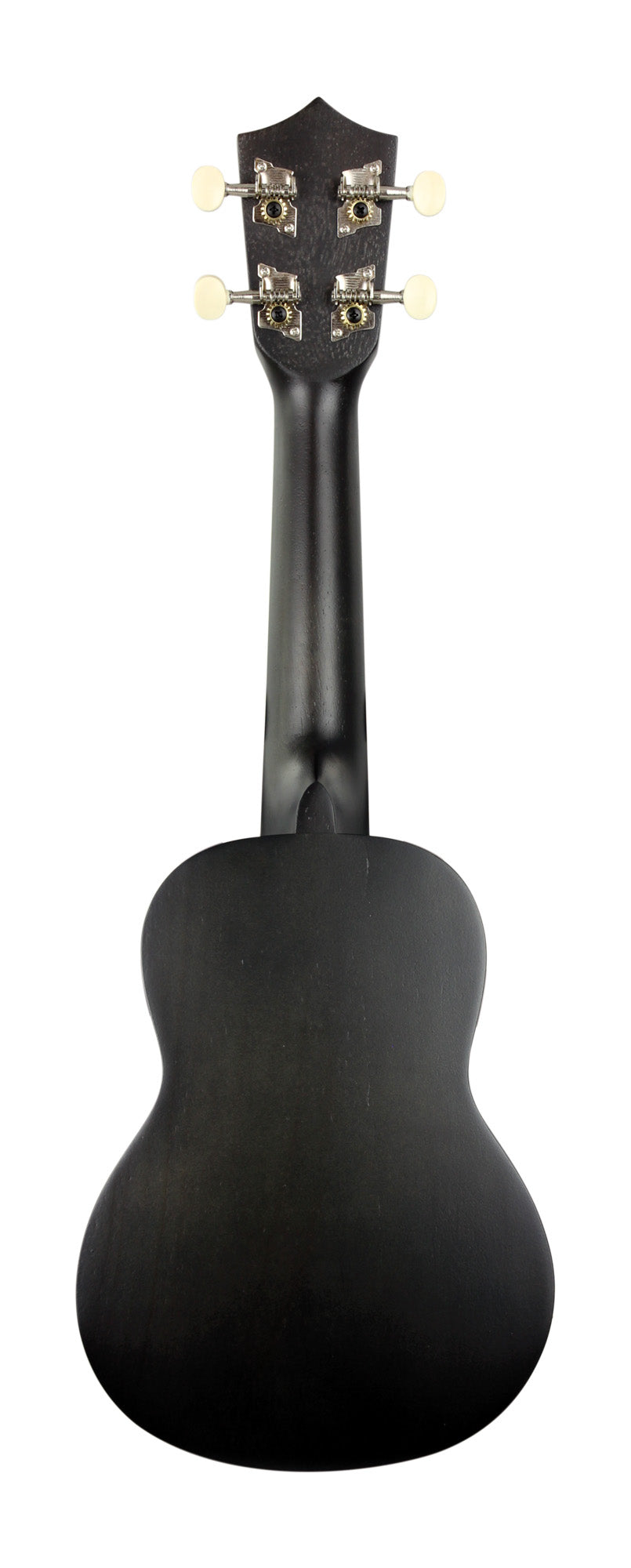 Ukulélé Soprano, table agathis, fond & éclisses agathis, manche okoume, touche noyer, avec housse, noir