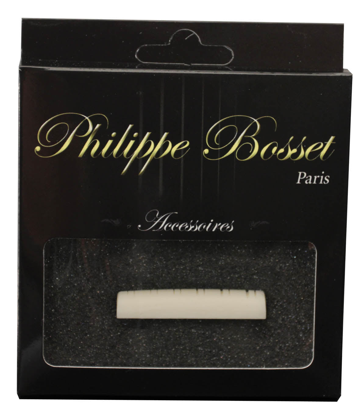 Sillet de tĆŖte pour guitare folk 12 cordes, os (49 x 6 x 9.2 mm)