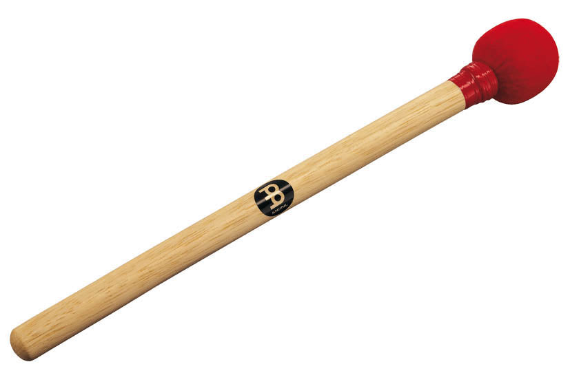 Mailloche Samba 40cm, bois, tête feutre 5 cm rouge