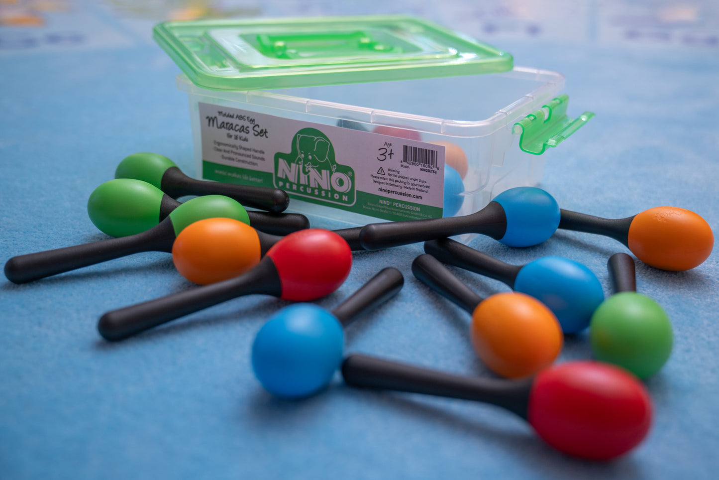 LOT NINO 16 MARACAS SHAKER SMALL + boite de rangement