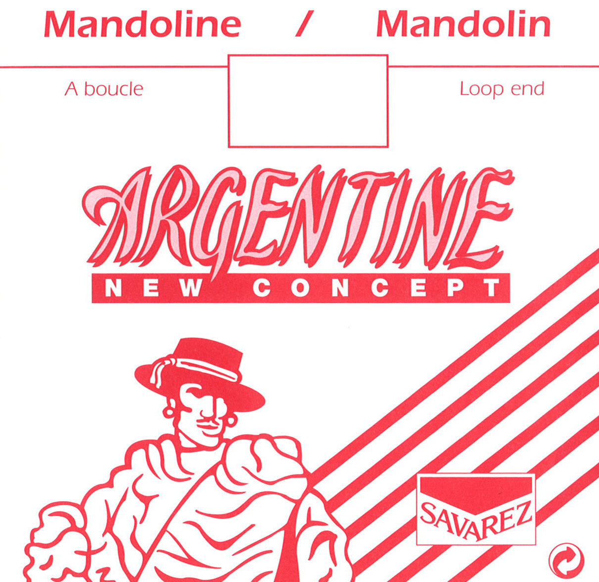 Corde La 2 mandoline, Ć boucle (vendues par 10)