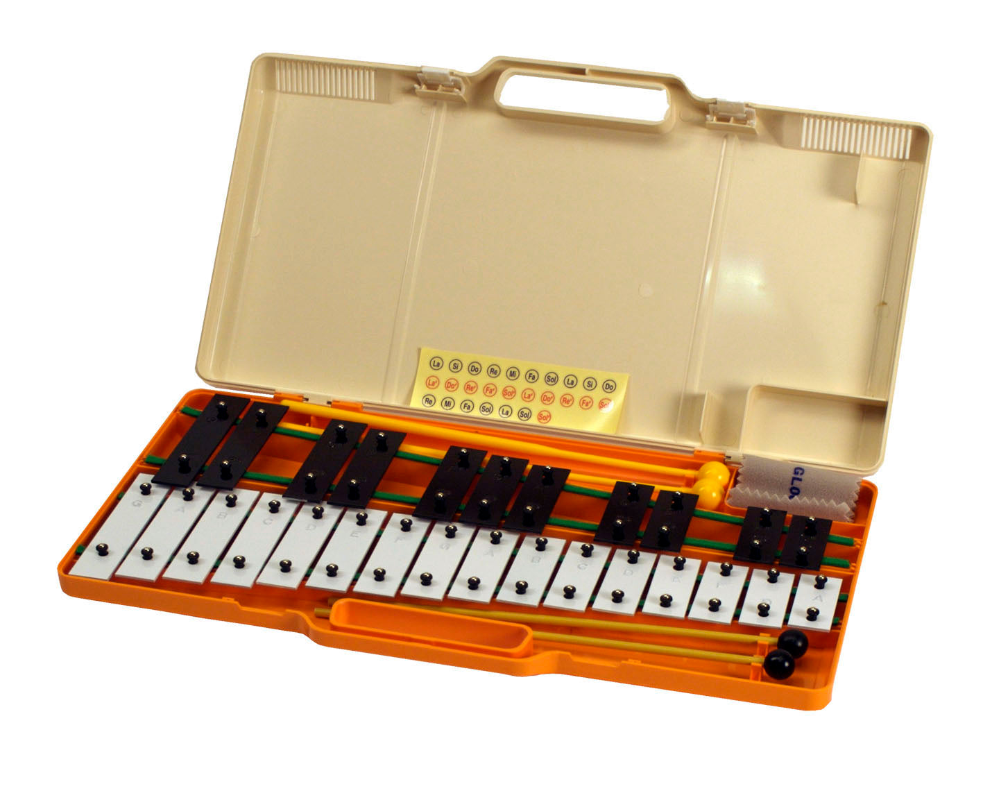 Chromatique, 27 notes, du Sol au La, Ʃtui livrƩ avec deux paires de mailloches