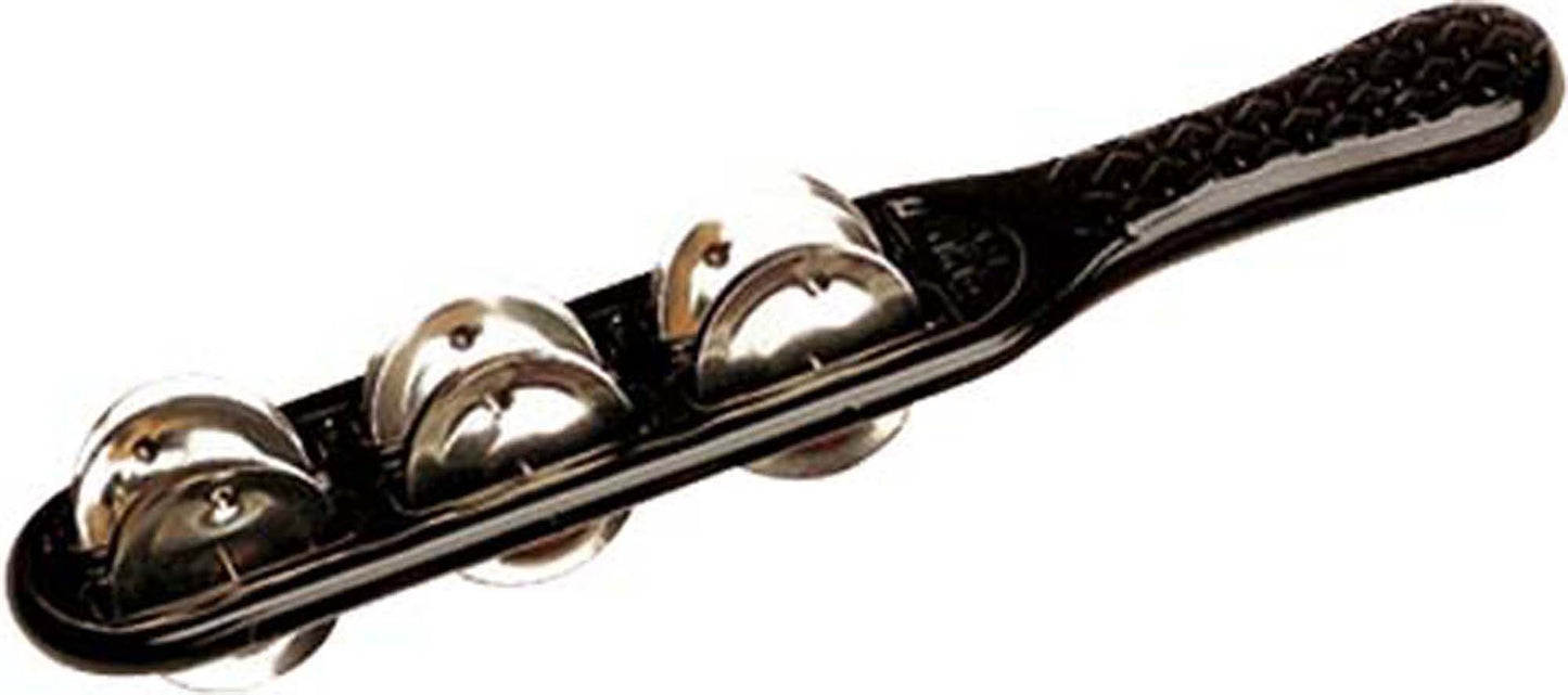 Jingle stick ABS, cymbalettes nickelƩes, poignƩe ergonomique, noir