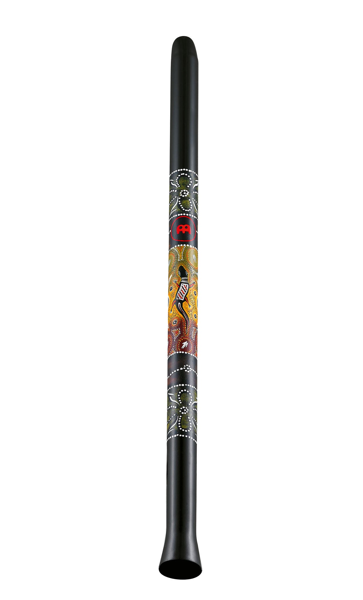 Didgeridoo synthƩtique 130 cm, accord en RƩ, lƩger, noir avec motifs