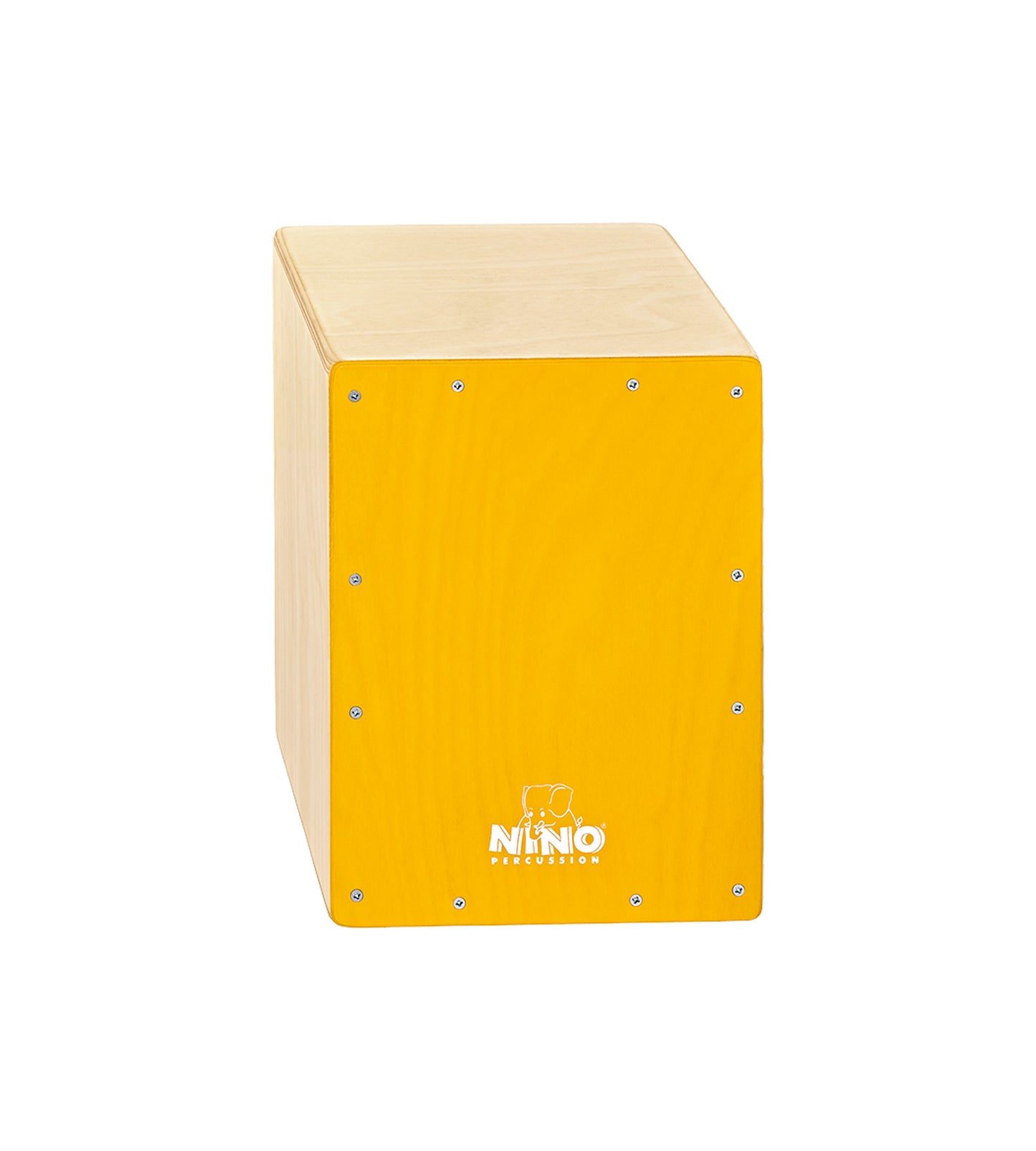 CAJON NINO 13", BOULEAU, FAĆADE JAUNE, TIMBRE INTERNE