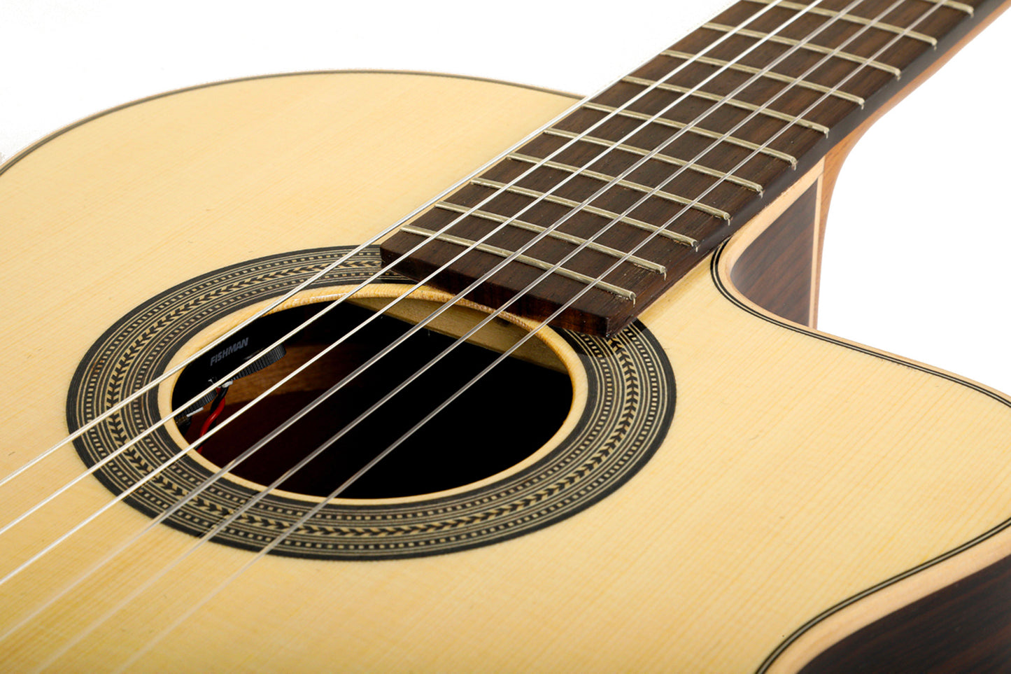 CROSSOVER-SP, pan coupé, EQ Fishman Sonitone, table épicéa massif, fond & éclisses palissandre, satiné, table brillante