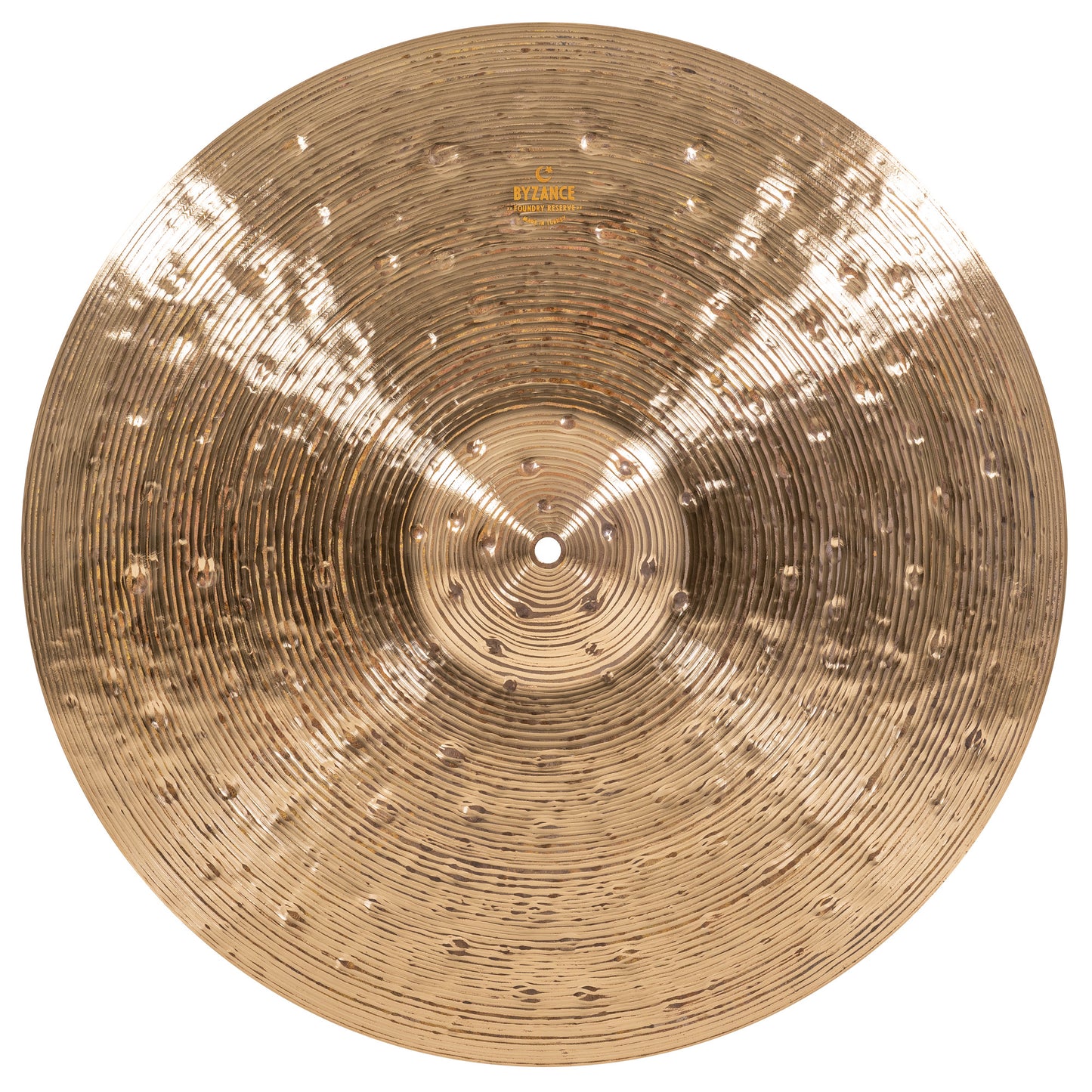 CRASH MEINL BYZANCE 20" FOUNDRY RESERVE, ALLIAGE BRONZE B20, MARTELÉE A LA MAIN, FINITION TRADITIONNELLE