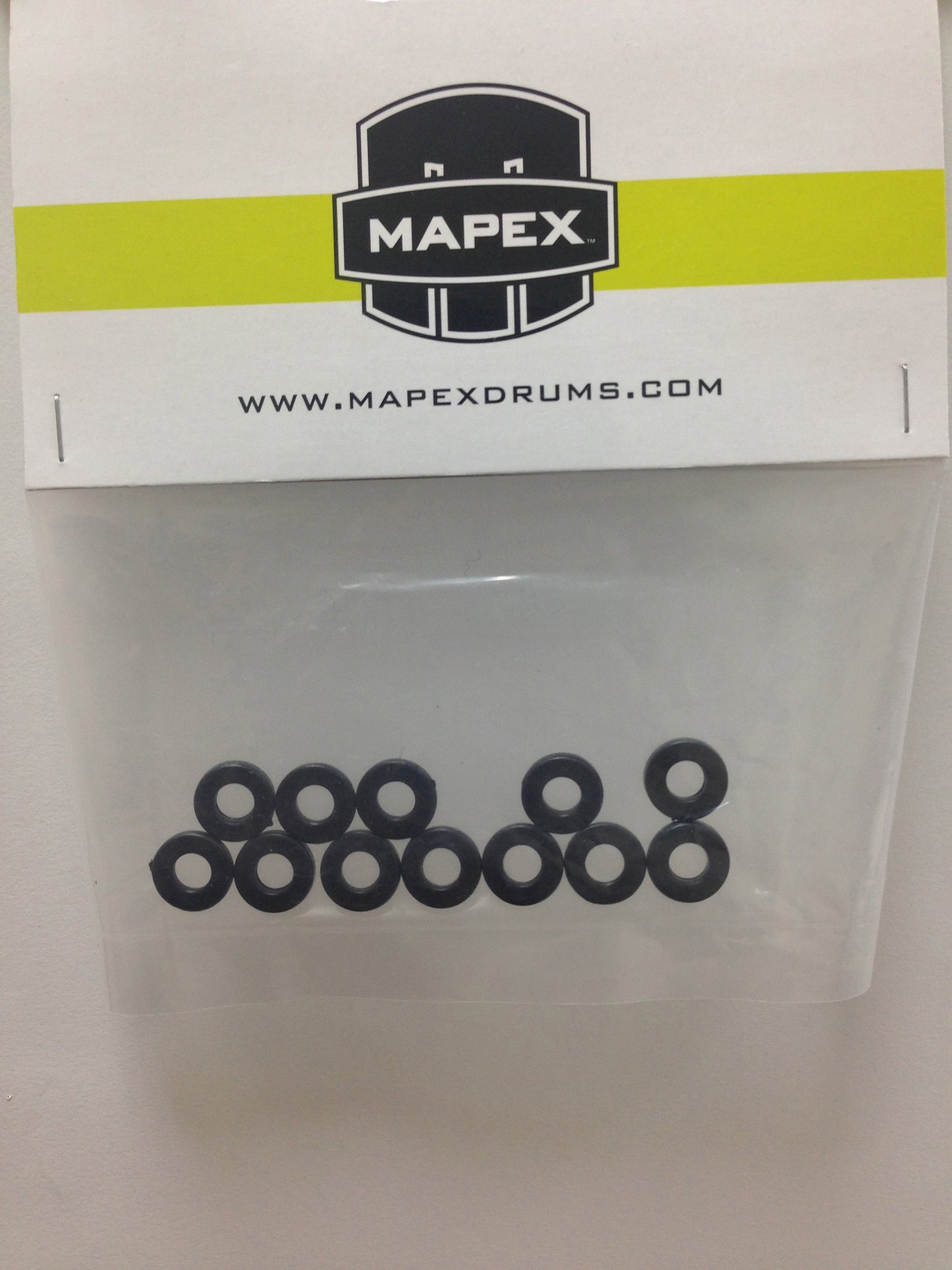 Sachet de 12 rondelles tirants, nylon, noir