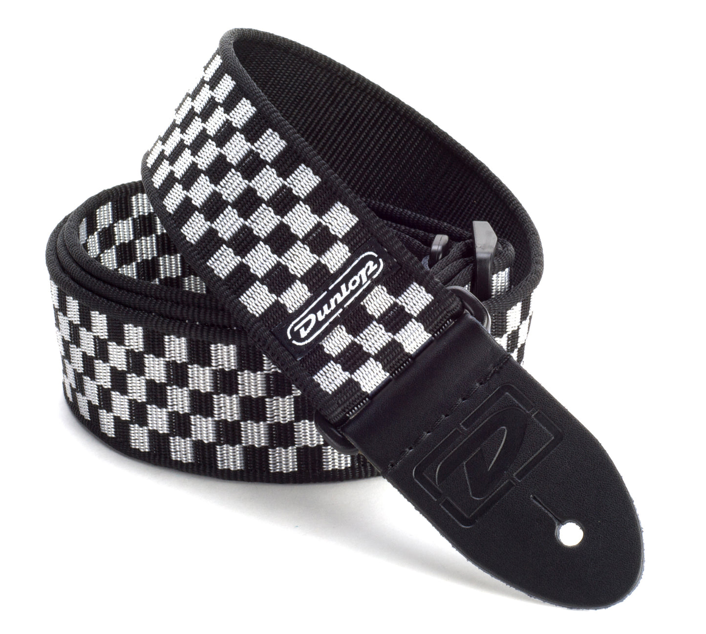 Courroie nylon modĆØle ECHEQUIER, largeur 5 cm (noir & blanc)