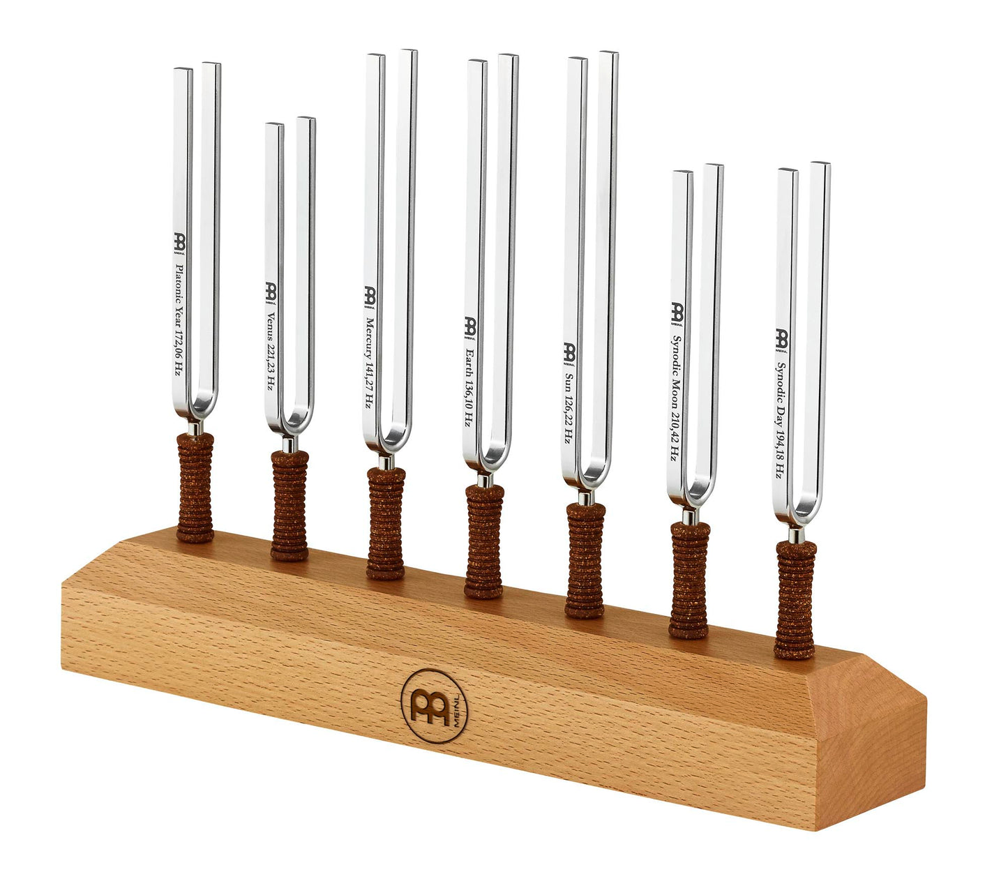 Ensemble de 7 diapasons accordƩs Planetary Tuned, fabrication artisanale en Allemagne, acier inoxydable, sans le support