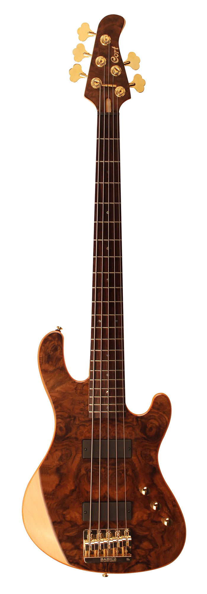 RITHIMIC V, signature Jeff Berlin, corps aulne, table noyer figuré, micros Bartolini Custom, chevalet Babicz FCH5