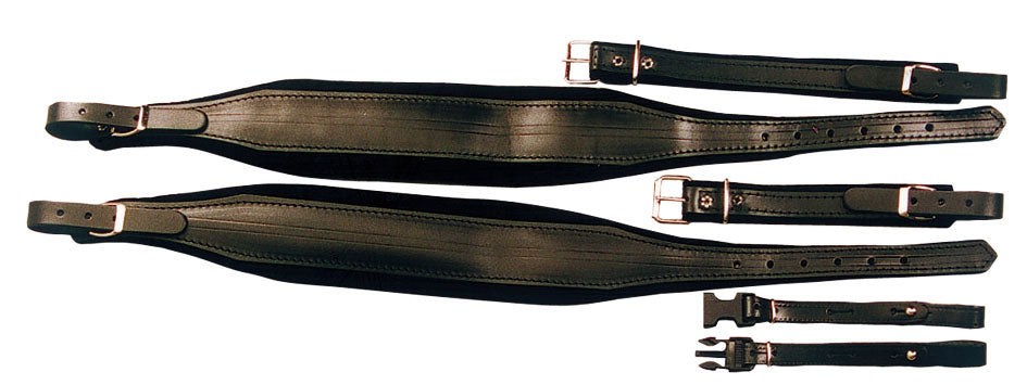 Cuir noir, 80 basses, rembourrƩe de mousse avec attache dorsale