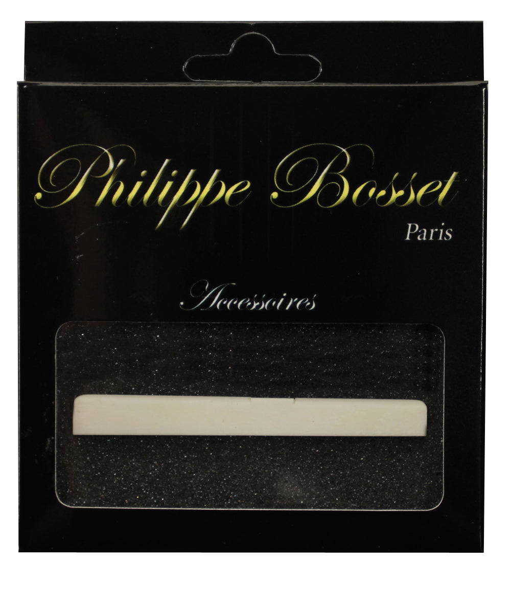 Sillet de chevalet pour guitare classique, compensƩ, os (80 x 3 x 9 mm)