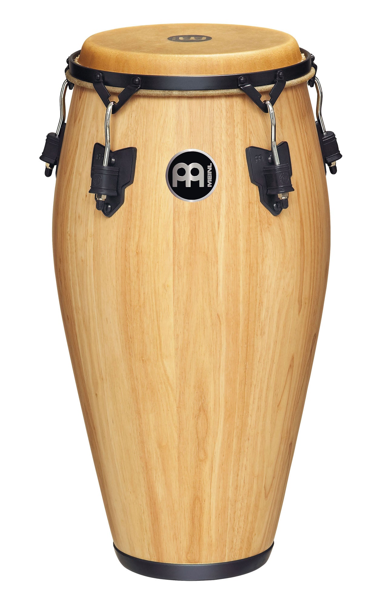 Quinto 11", 2 plis hévéa, 76 cm, peau buffle, cercle TTR 5mm, accast. noir avec protec, sans pied, Natural mat