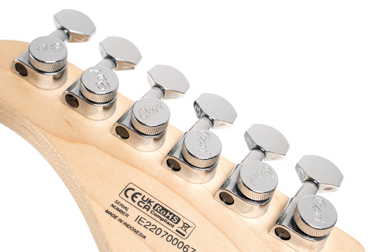 G250 SPECTRUM, corps tilleul, manche érable, touche érable, 2 micros double Cort Alnico V, trémolo, vert métallisé