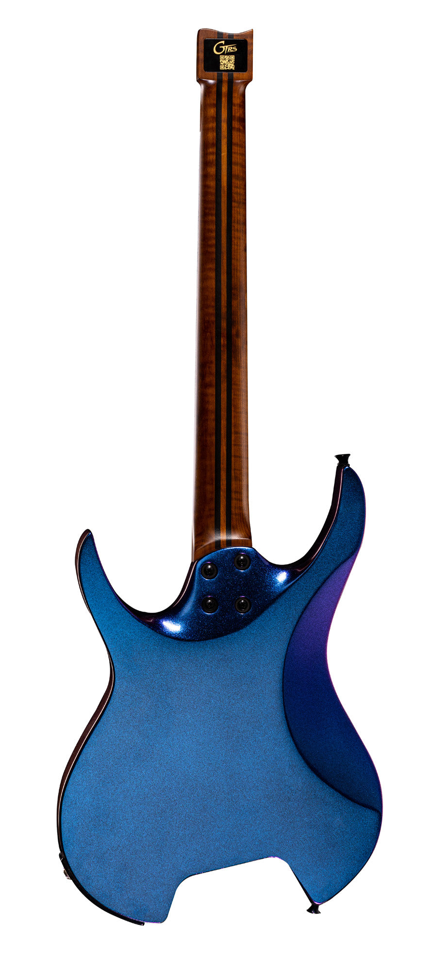 GTRS W900, corps aulne, manche Ʃrable flammƩ torrƩfiƩ, touche palissandre, 2 micros doubles et processeur GTRS, aurora purple