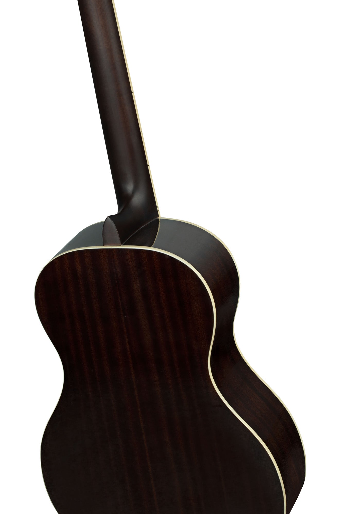 RRA-PLT, forme Parlor, table épicéa, fond & éclisses acajou, sillet 52 mm, housse assortie, bordeaux brillant