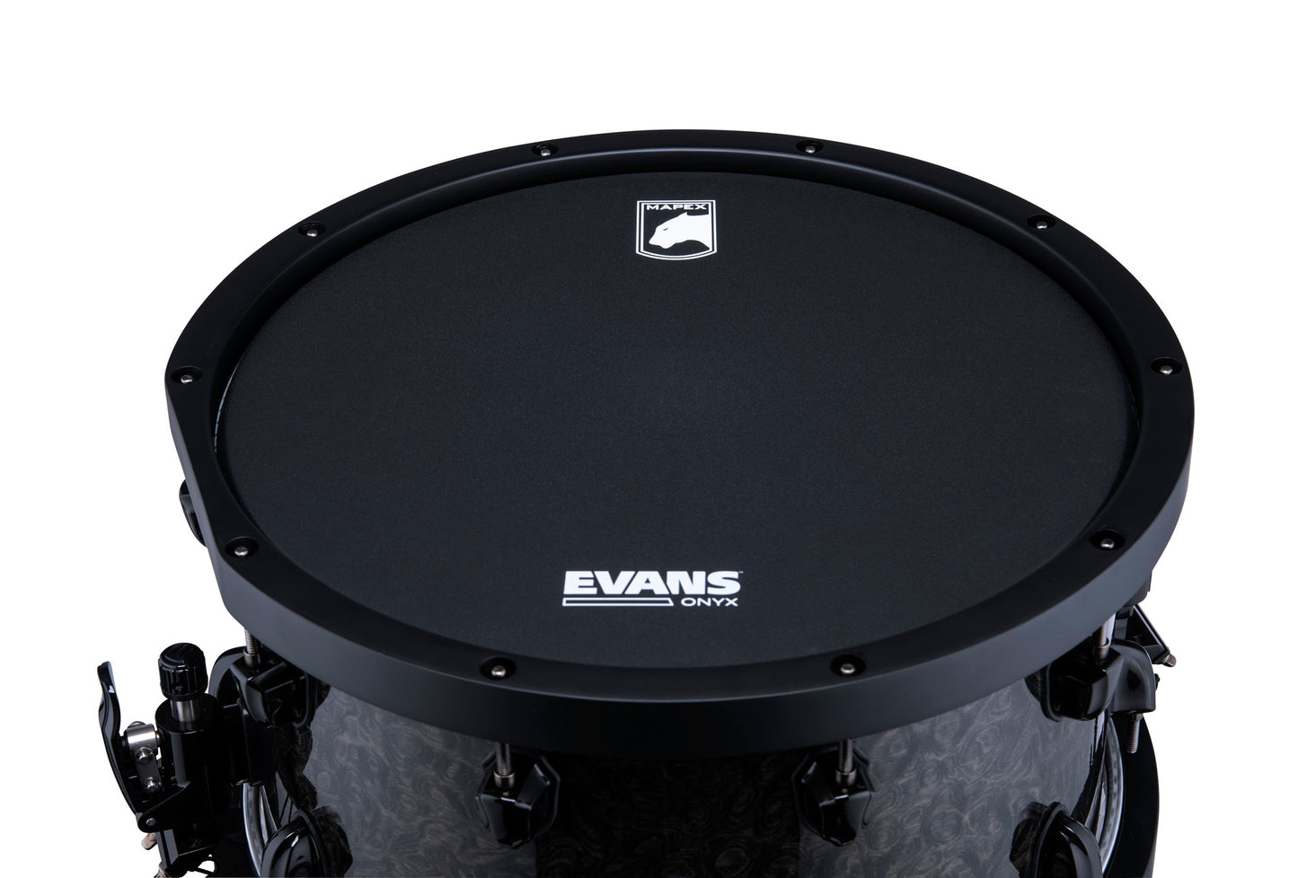 CC MAPEX BP 14 X 8" RALPH PETERS, CERCLES BOIS, ACCASTILLAGE NOIR, FINITION BLACK BURST