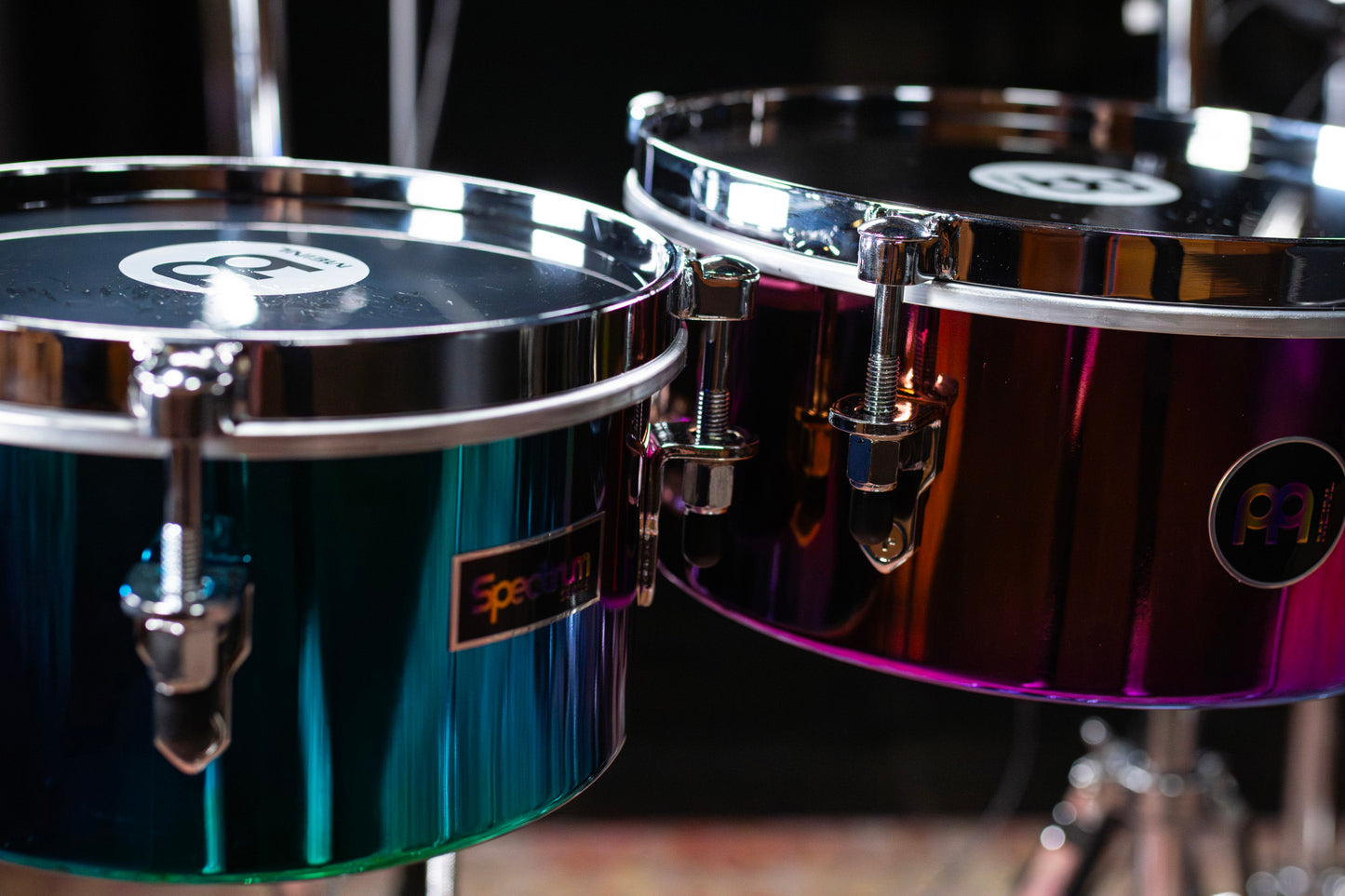 Jeu mini timbales Spectrum 8 & 10", fƻts acier, Spectrum Series