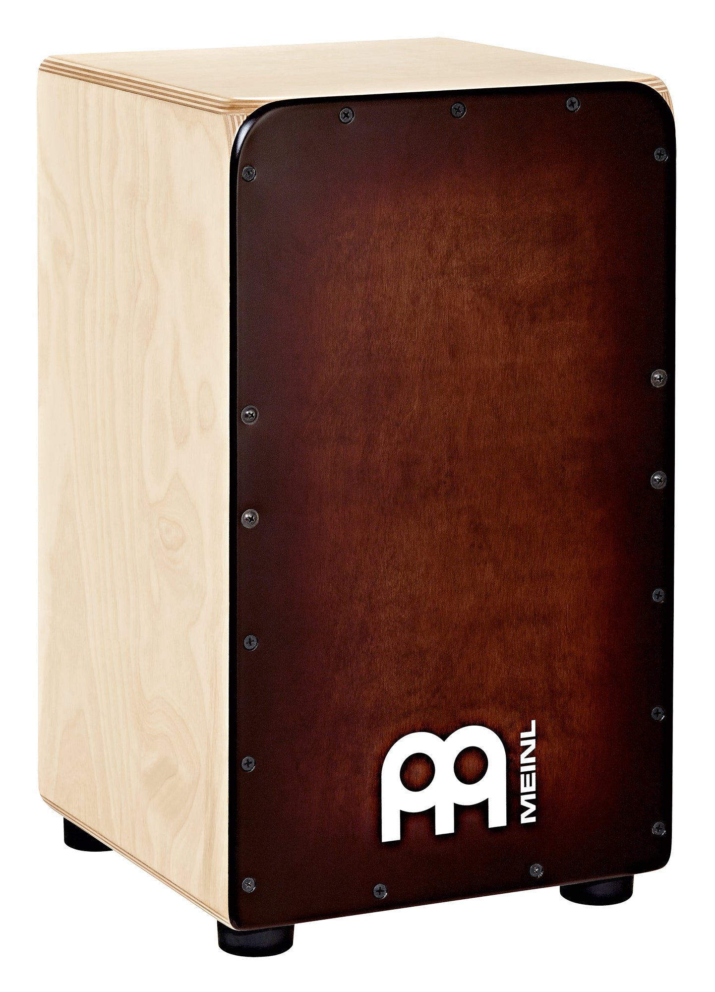 CAJON WOODCRAFT MEINL FACADE BOULEAU BURST, CORPS EN BOULEAU BALTIQUE 7PLIS (9MM),CORDES SNARE INTERNES, FINITION NATURELLE