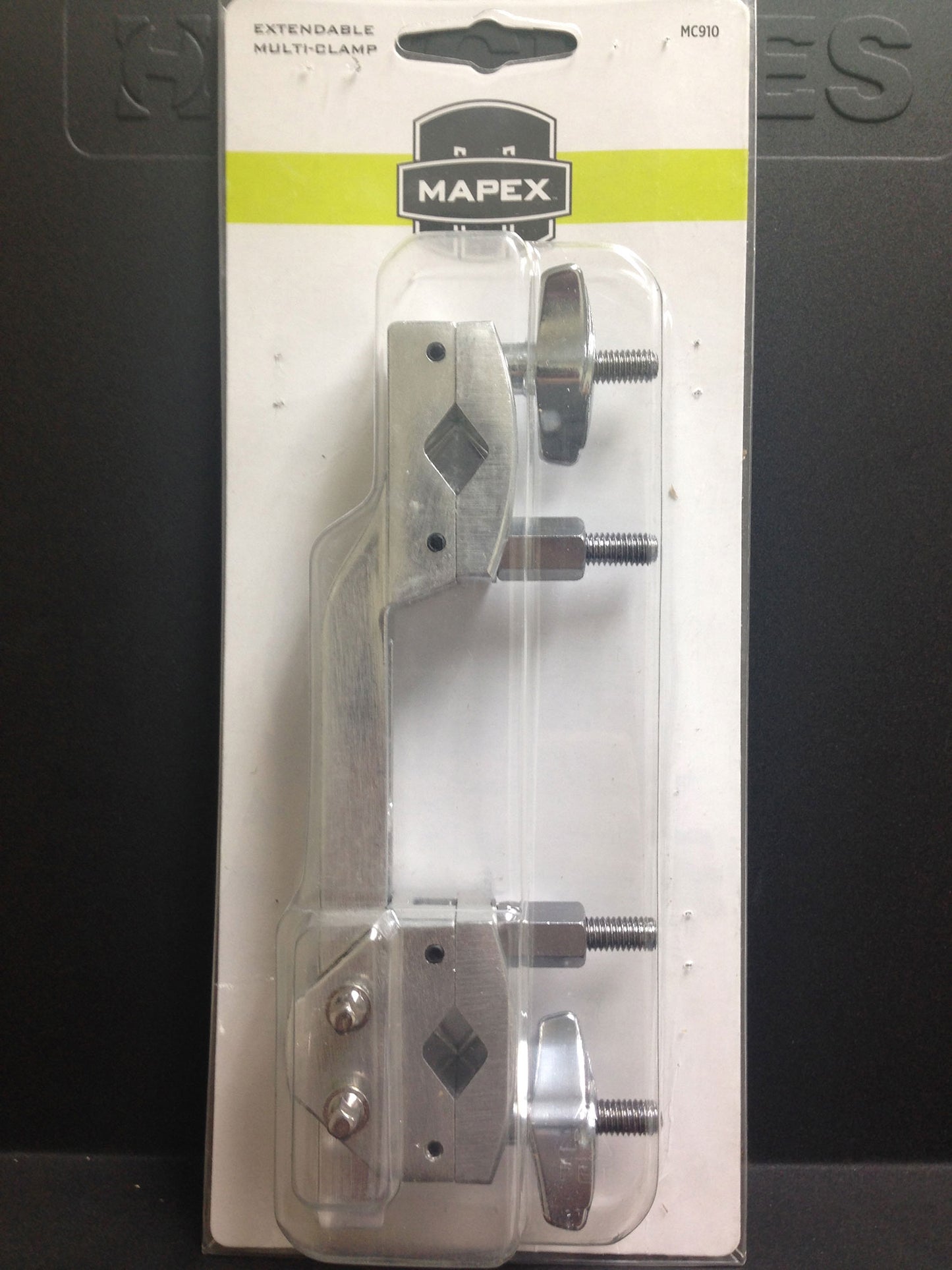 Clamp, attache 2 points, axe central, rƩglage de l'Ʃcartement, chrome