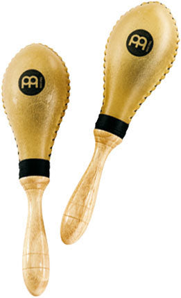 Paire de maracas, peau animale, modèle standard, naturelle