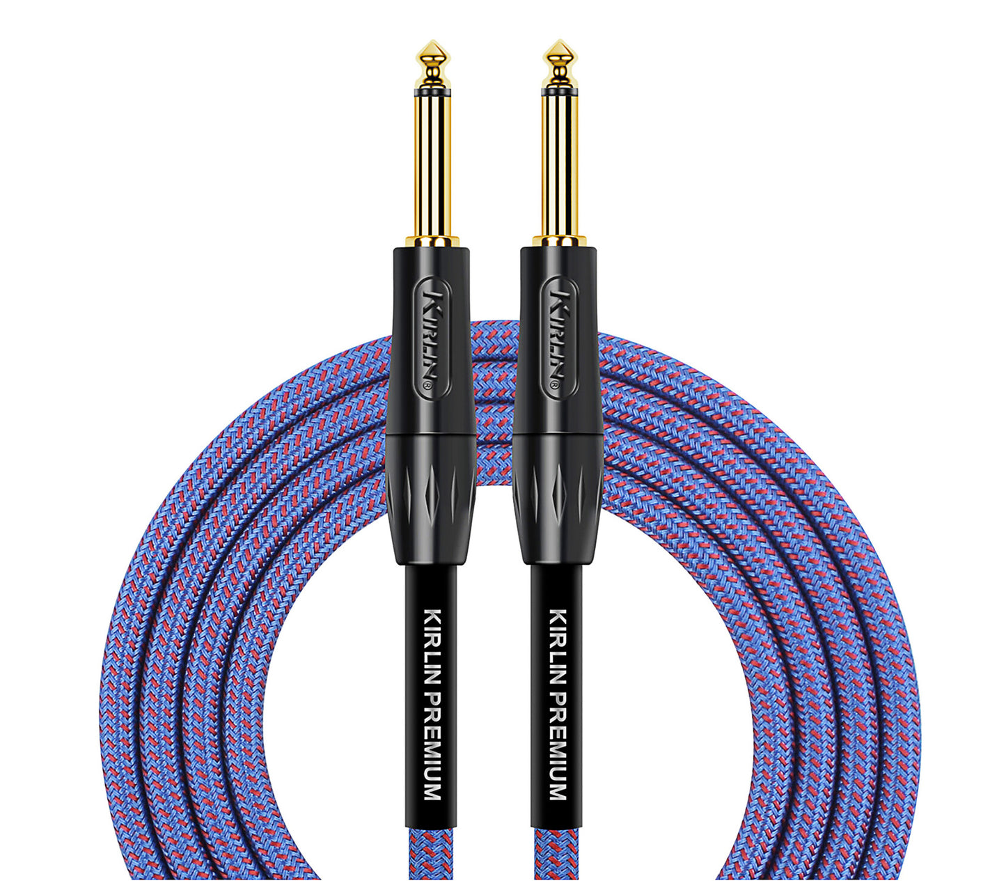 CĆ¢ble instrument PREMIUM PLUS Jack/Jack, 6 mĆØtres, bleu royal