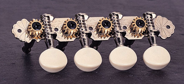 Mandoline, chromƩe, boutons blancs