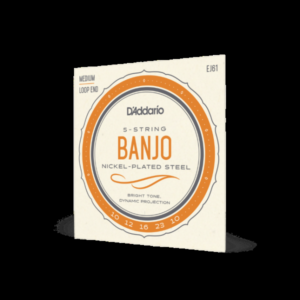 D'Addario EJ61 5-snarige banjo 10-23 medium