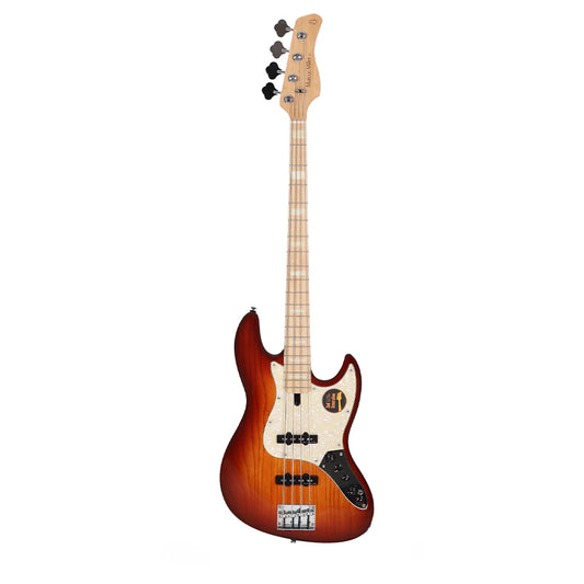 Marcus Miller basgitaar V7 Swamp Ash-4 Tobacco Sunburst Maple