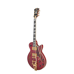 D'ANGELICO Deluxe Bob Weir 3 Signature Satin trans Wine