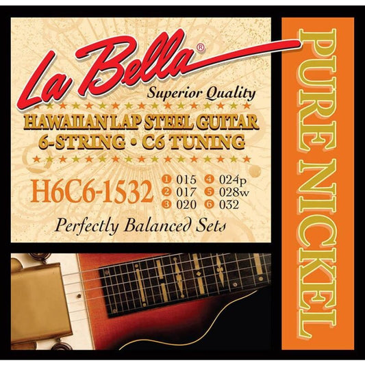 La Bella H6C6-1532 Lap Steel String Set