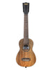 Kala Curly Mango, Long Neck Soprano, livré avec housse